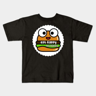 Eat happy not healthy Kids T-Shirt